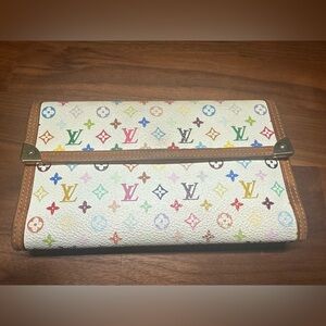 Louis Vuitton x Murakami Porte-Trésor Long Wallet in Multicolor Monogram Canvas